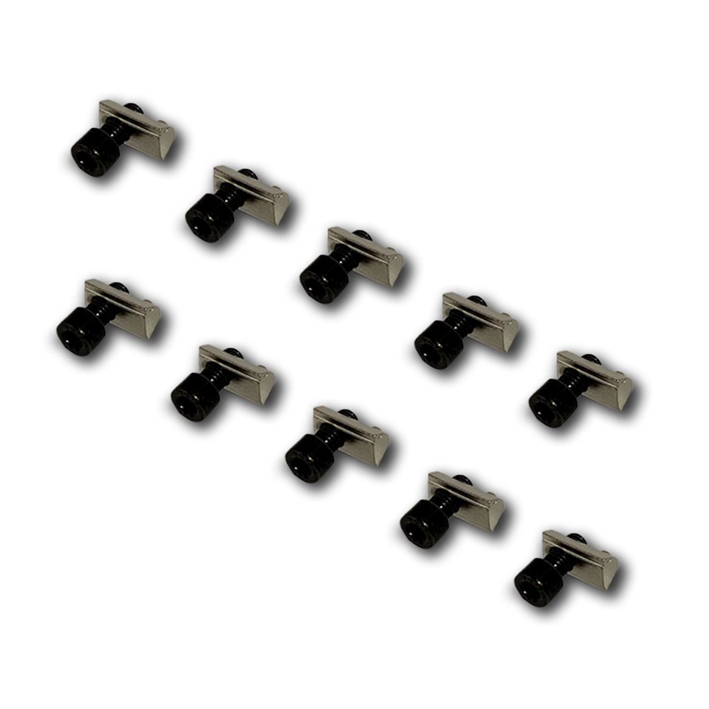Hex Bolt and Ball-bearing Nut for 8mm T-Slot - Set of 10 or 20