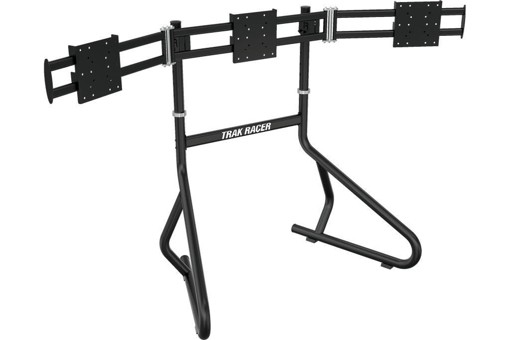 Freestanding Triple (3) Monitor Stand – 22" to 32" Displays for Sim Racing, Flight Simulation & Truck Simulators