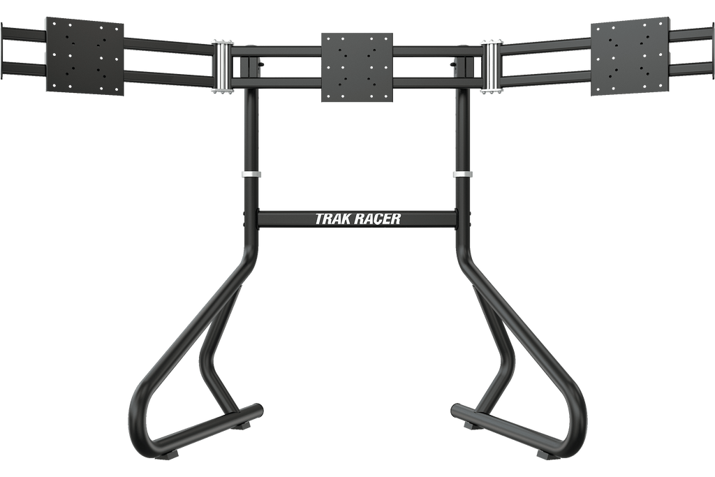 Freestanding Triple (3) Monitor Stand – 22" to 32" Displays for Sim Racing, Flight Simulation & Truck Simulators