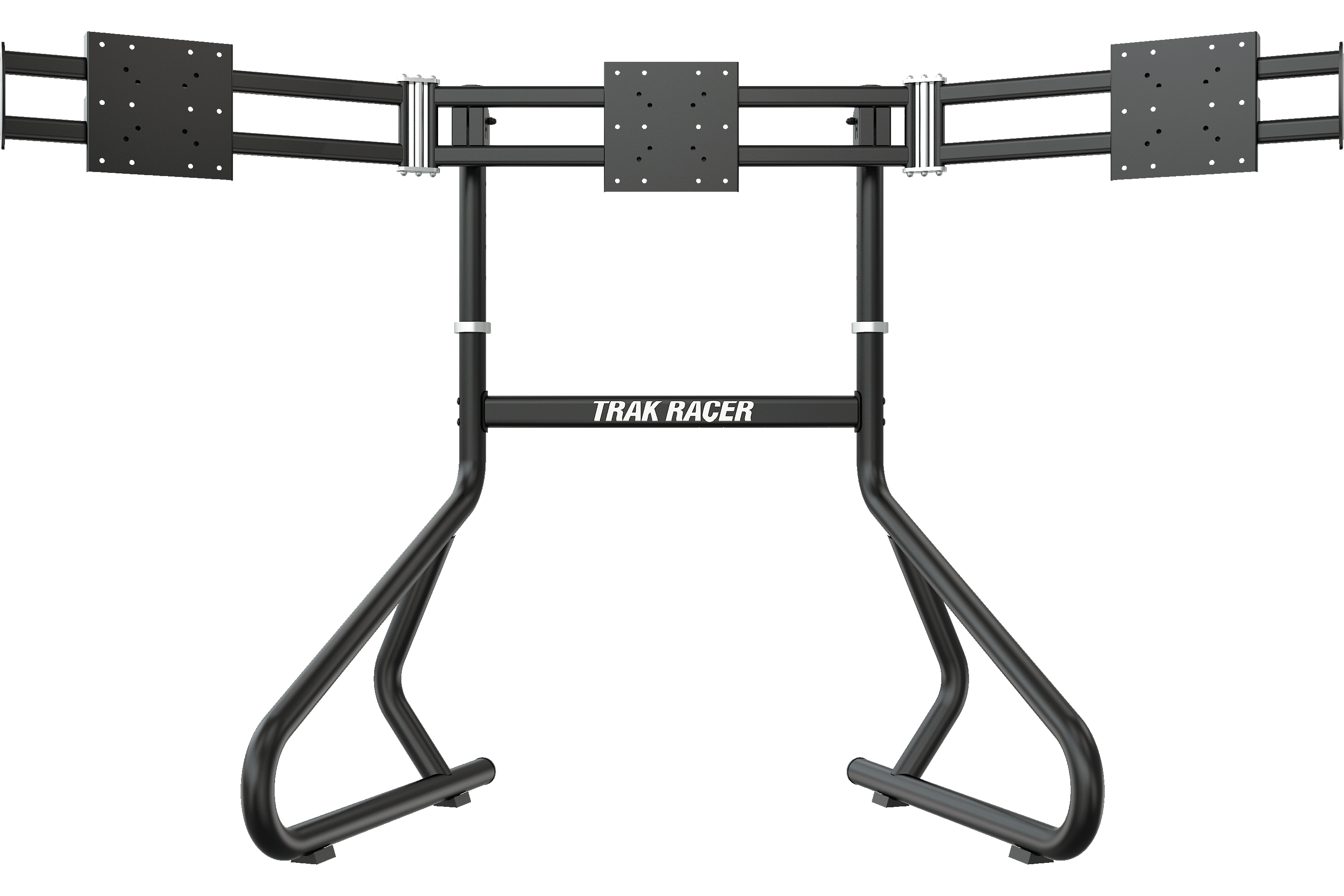 Freestanding Triple (3) Monitor Stand – 32" to 45" Displays for Sim Racing, Flight Simulation & Truck Simulators