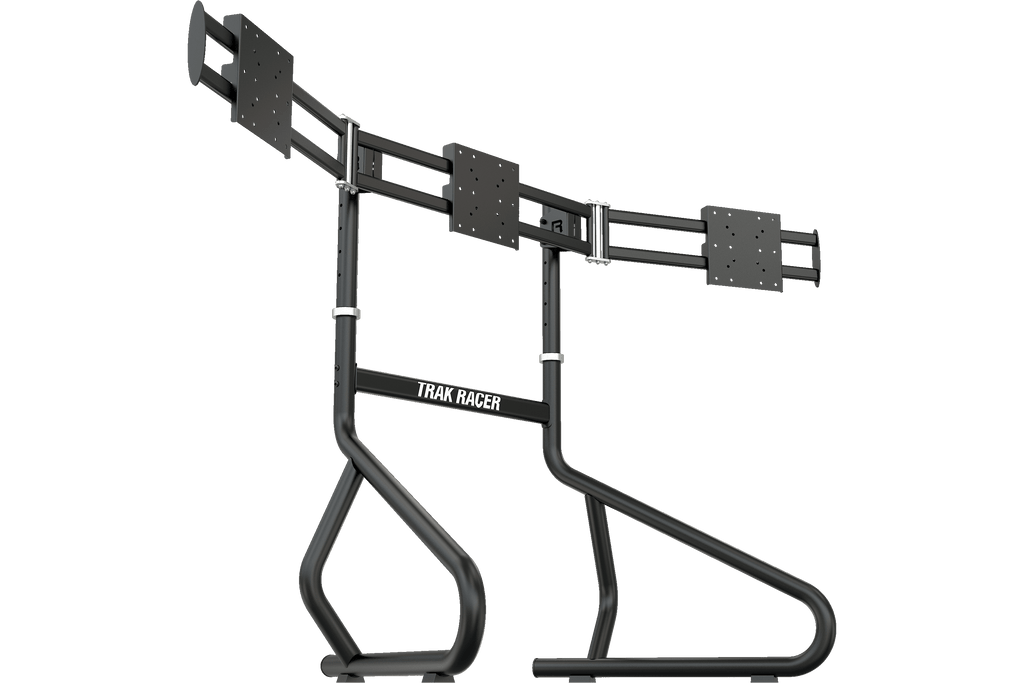 Freestanding Triple (3) Monitor Stand – 22" to 32" Displays for Sim Racing, Flight Simulation & Truck Simulators