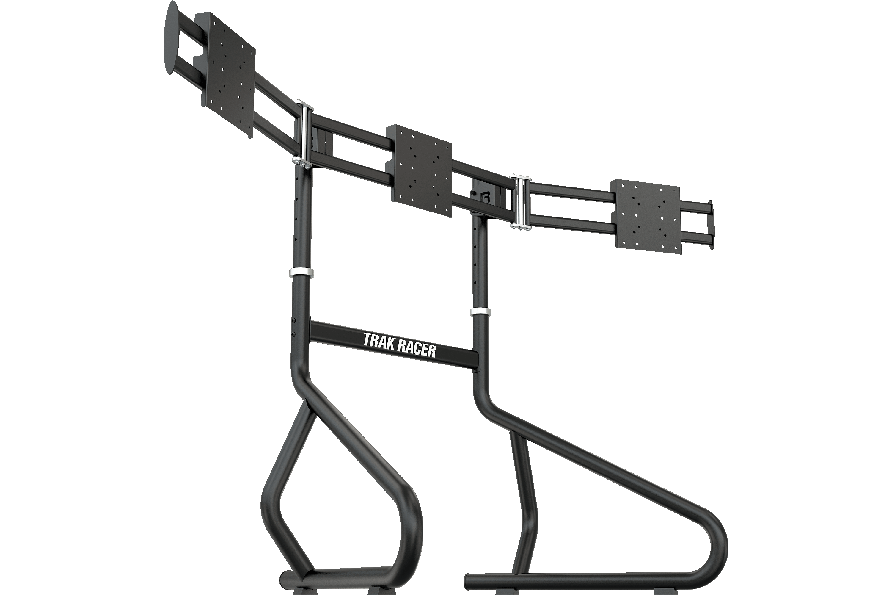 Freestanding Triple (3) Monitor Stand – 22" to 32" Displays for Sim Racing, Flight Simulation & Truck Simulators