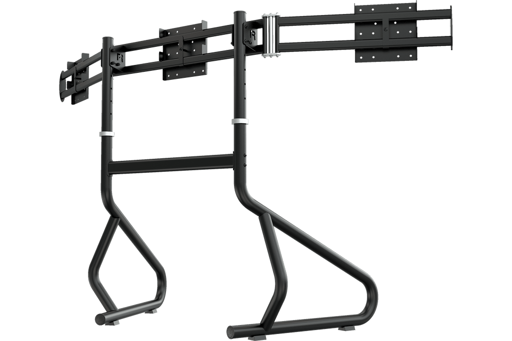 Freestanding Triple (3) Monitor Stand – 22" to 32" Displays for Sim Racing, Flight Simulation & Truck Simulators