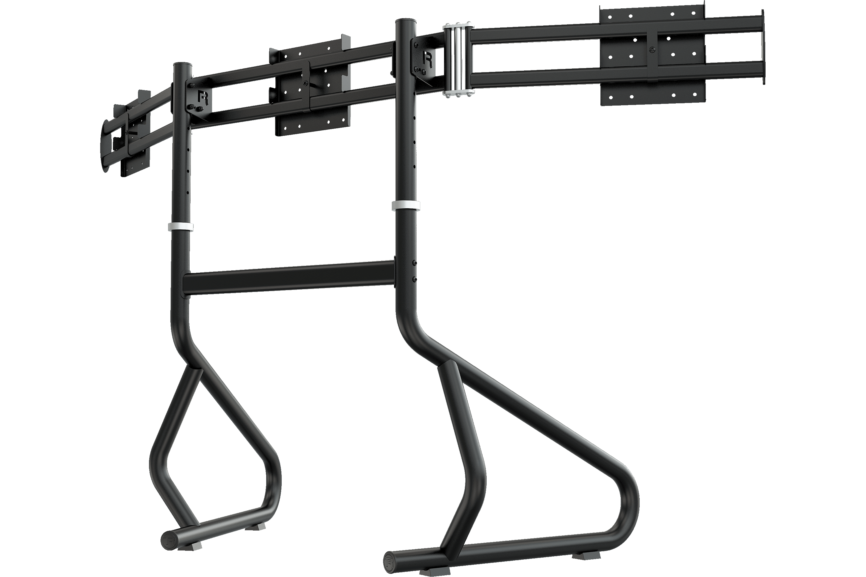 Freestanding Triple (3) Monitor Stand – 22" to 32" Displays for Sim Racing, Flight Simulation & Truck Simulators