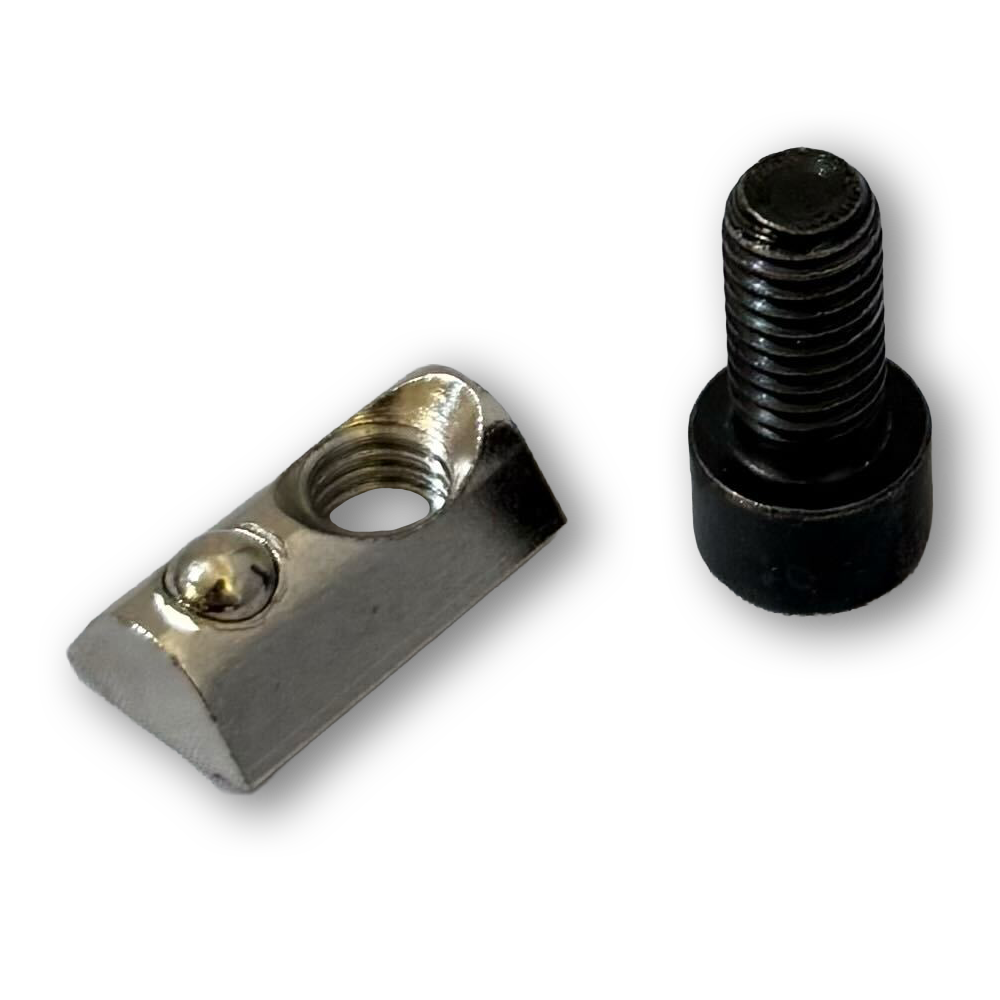 Hex Bolt and Ball-bearing Nut for 8mm T-Slot - Set of 10 or 20
