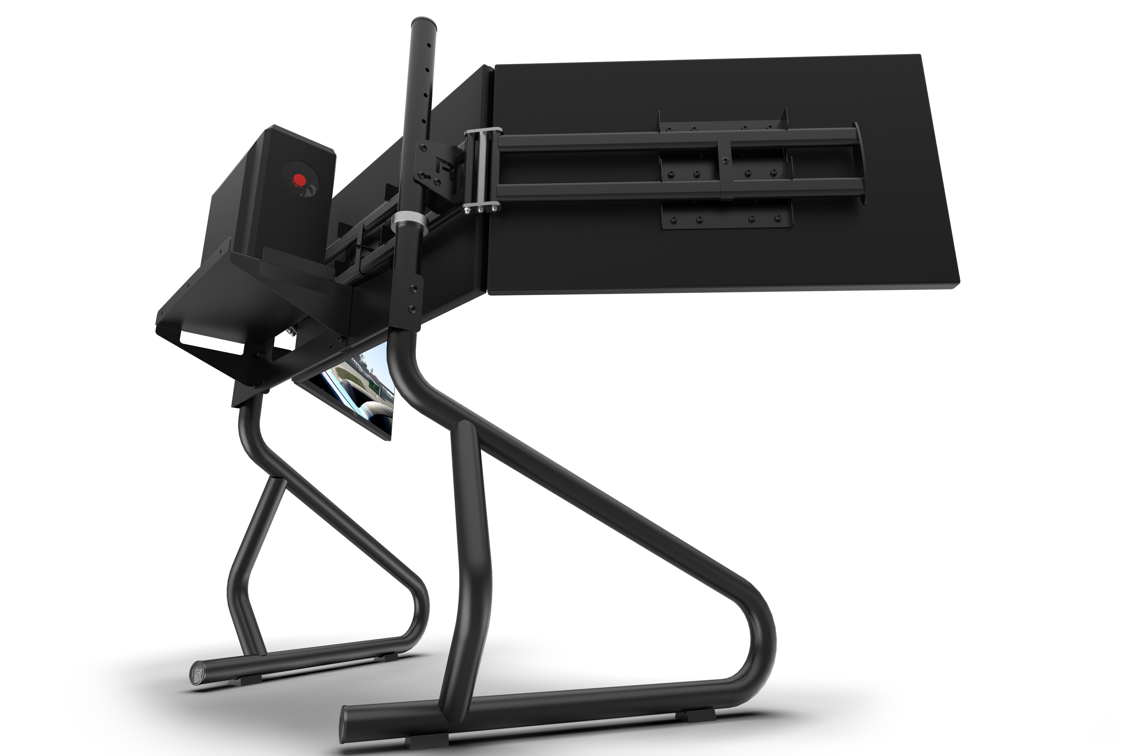 PC Control Box Shelf for Tubular Monitor Stands