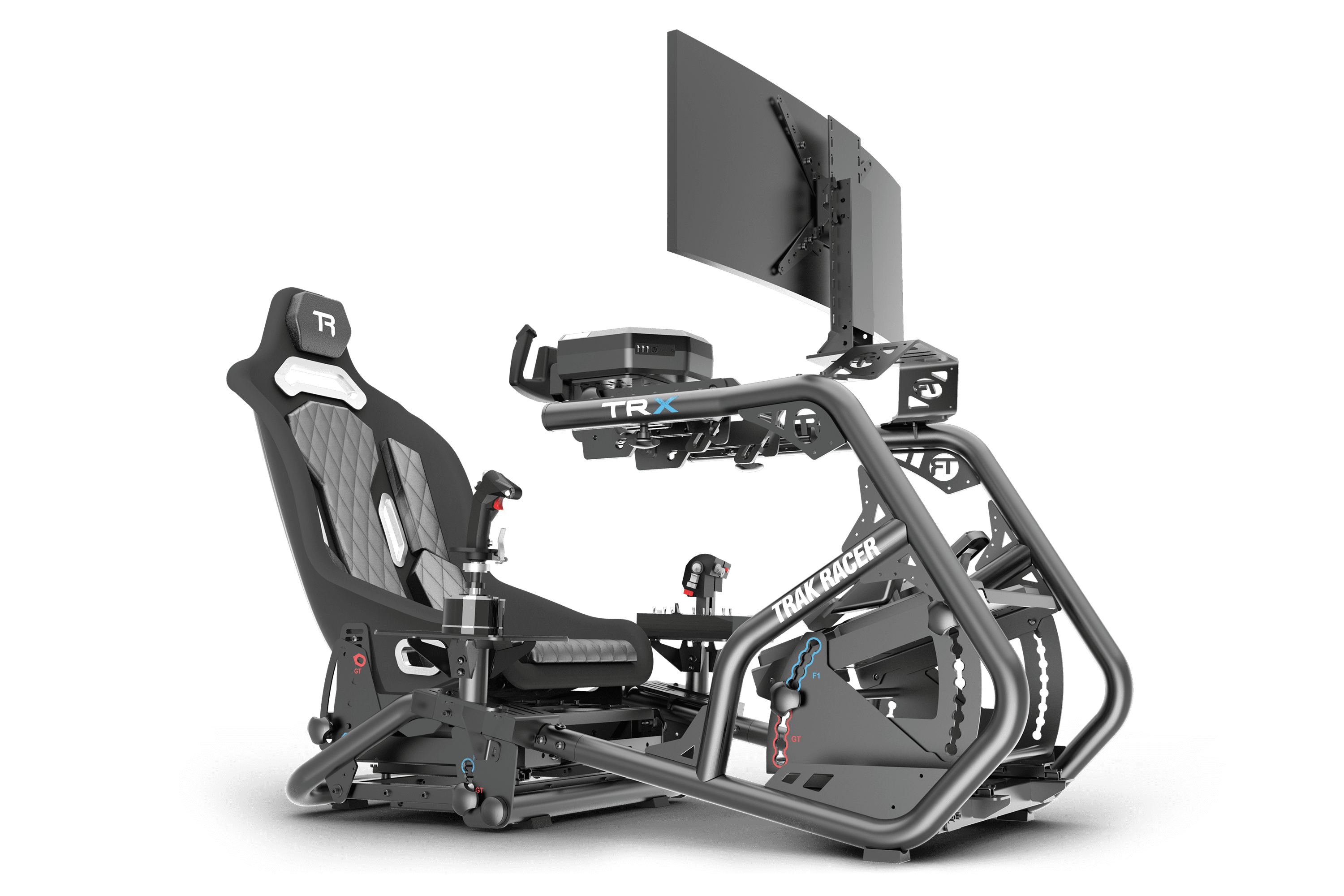 Left/Right HOTAS Flight Sim Mount Set for Trak Racer TRX Simulator