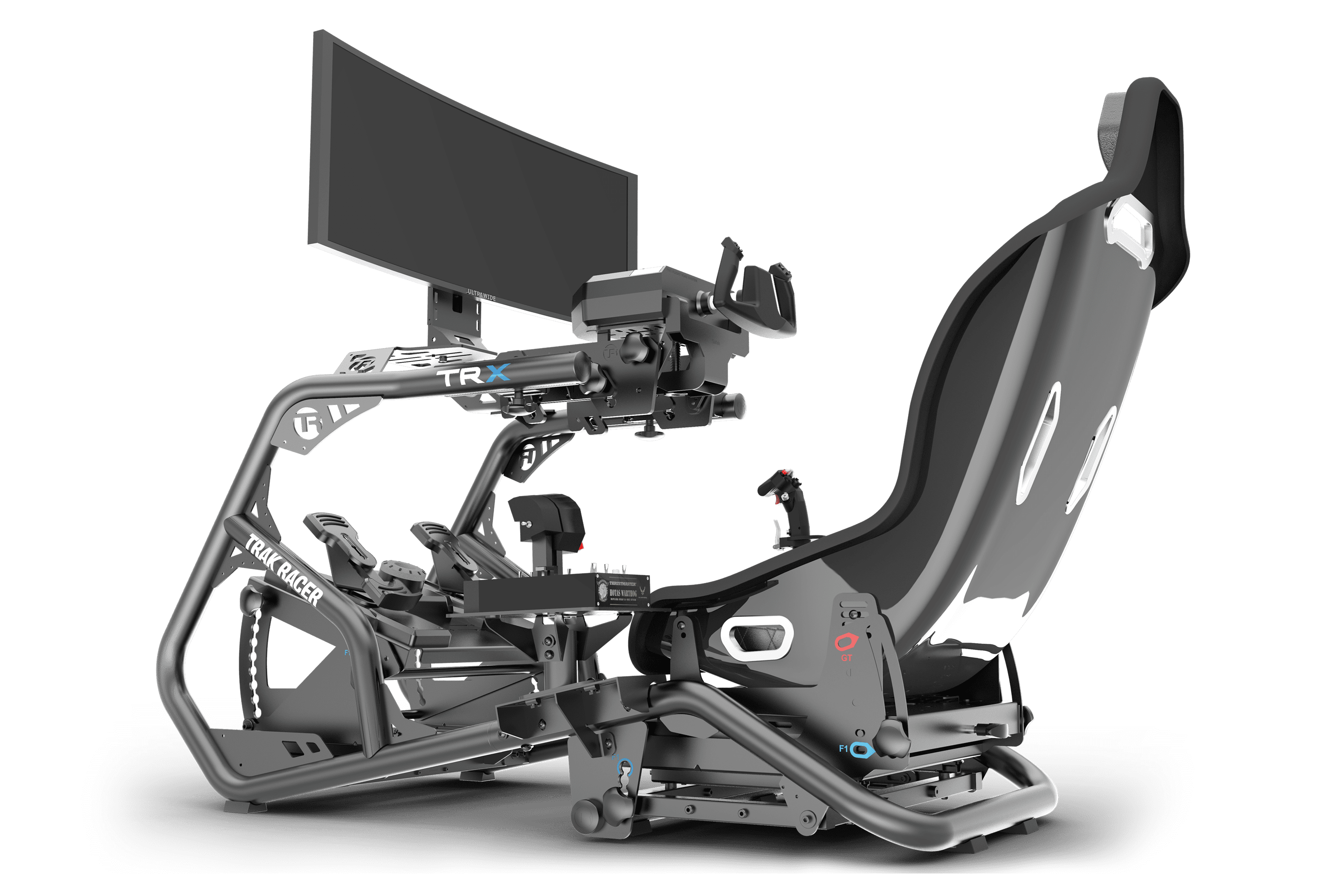 Left/Right HOTAS Flight Sim Mount Set for Trak Racer TRX Simulator