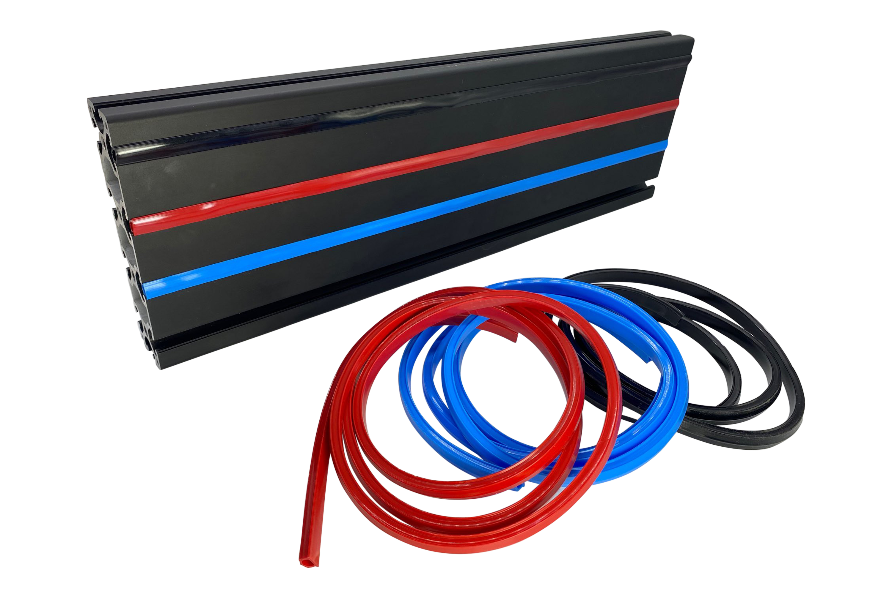 2m/79" Blue Rubber Dust/Design Strip – Anti-Slip Protective Edge Trim for Aluminium Profile Sim Rigs