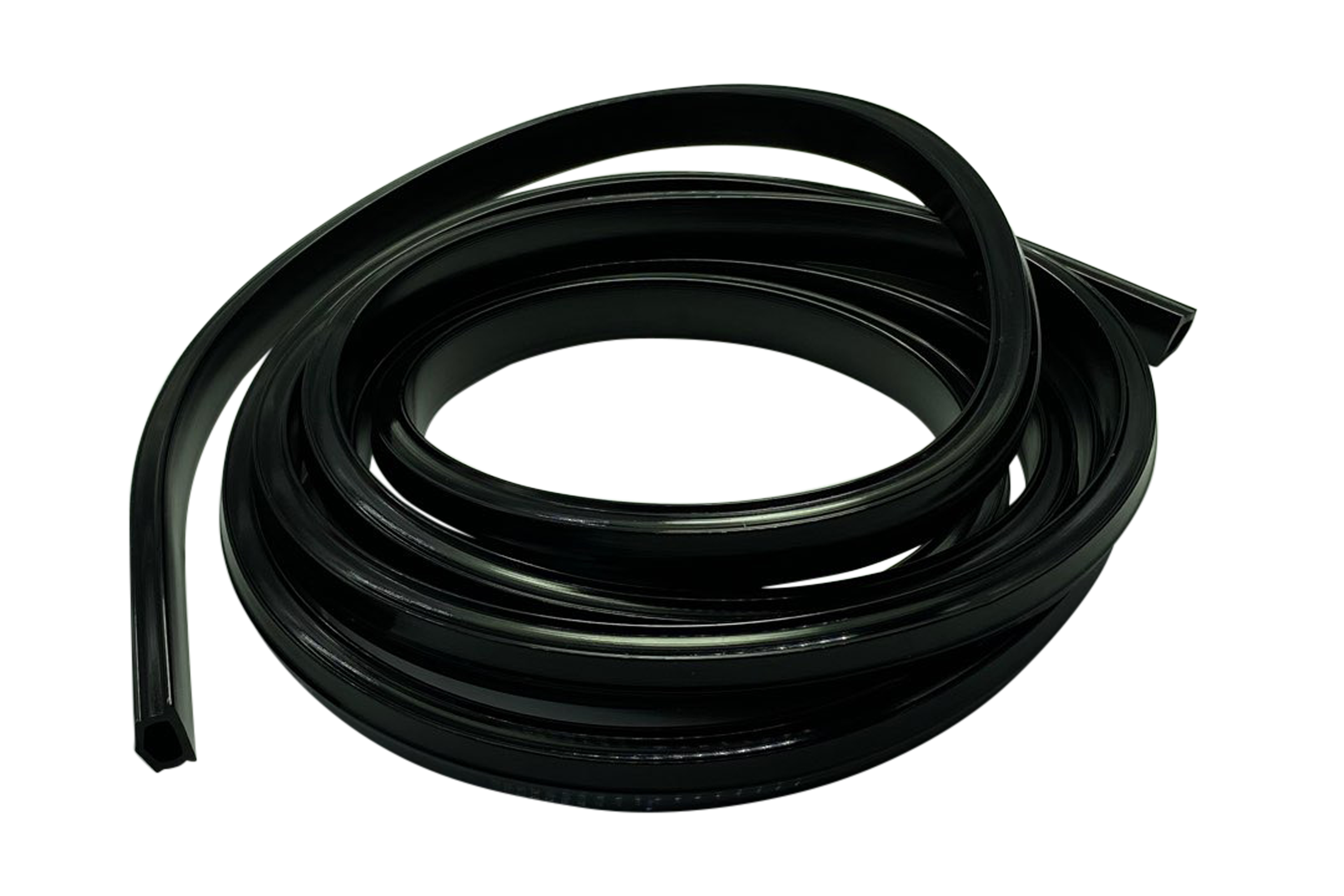 2m/79" Black Rubber Dust/Design Strip – Anti-Slip Protective Edge Trim for Aluminium Profile Sim Rigs