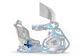 Universal Gear Shifter Mount for Alpine Racing TRX – Blue