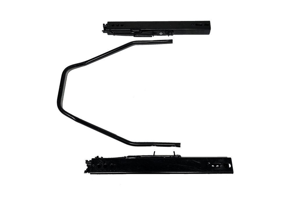 Universal Dual-Lock Seat Slider Kit — 110mm (4.33") Adjustable Seat Rail for Sim Racing