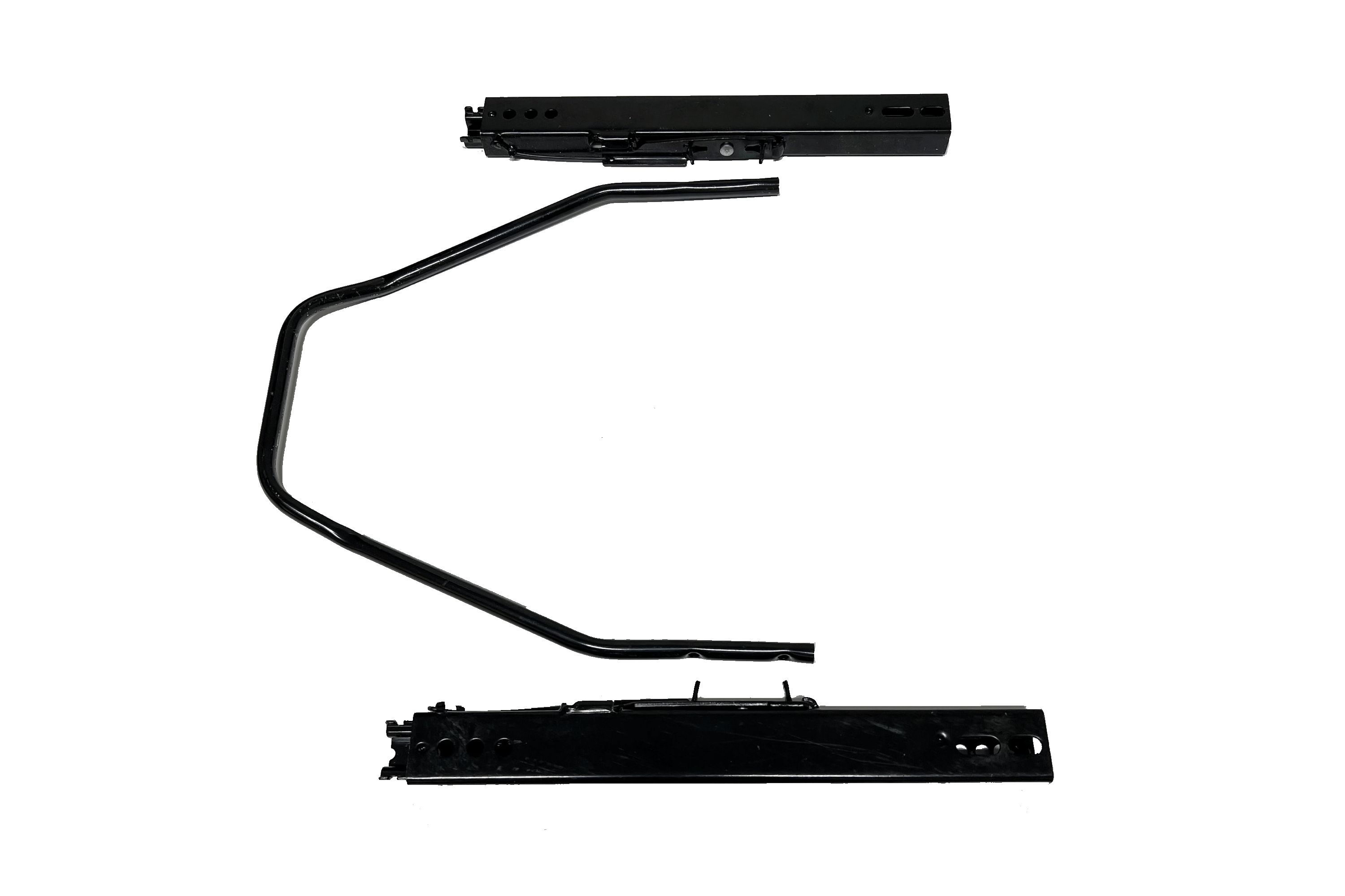 Universal Dual-Lock Seat Slider Kit — 110mm (4.33") Adjustable Seat Rail for Sim Racing