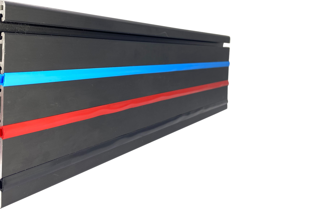 2m/79" Red Rubber Dust/Design Strip – Anti-Slip Protective Edge Trim for Aluminium Profile Sim Rigs