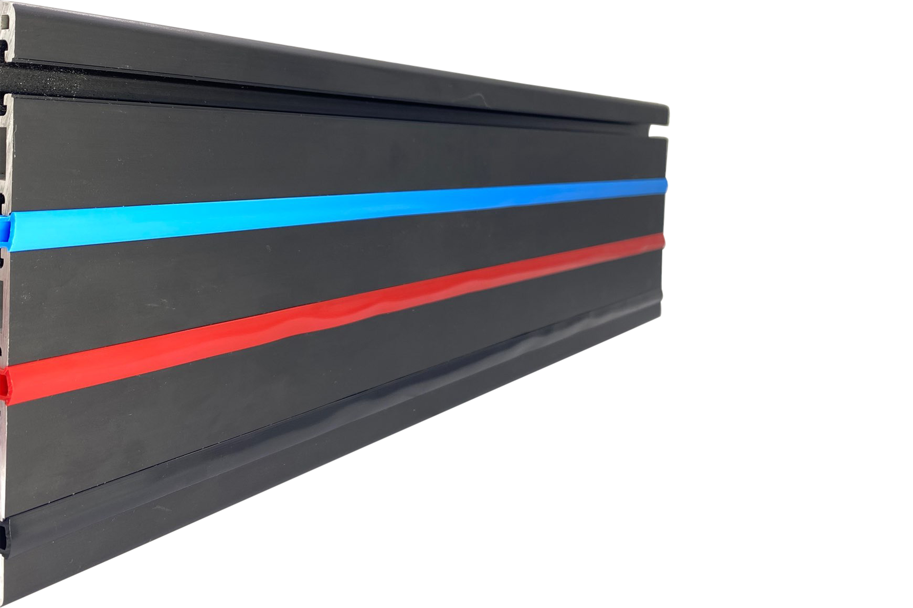 2m/79" Red Rubber Dust/Design Strip – Anti-Slip Protective Edge Trim for Aluminium Profile Sim Rigs