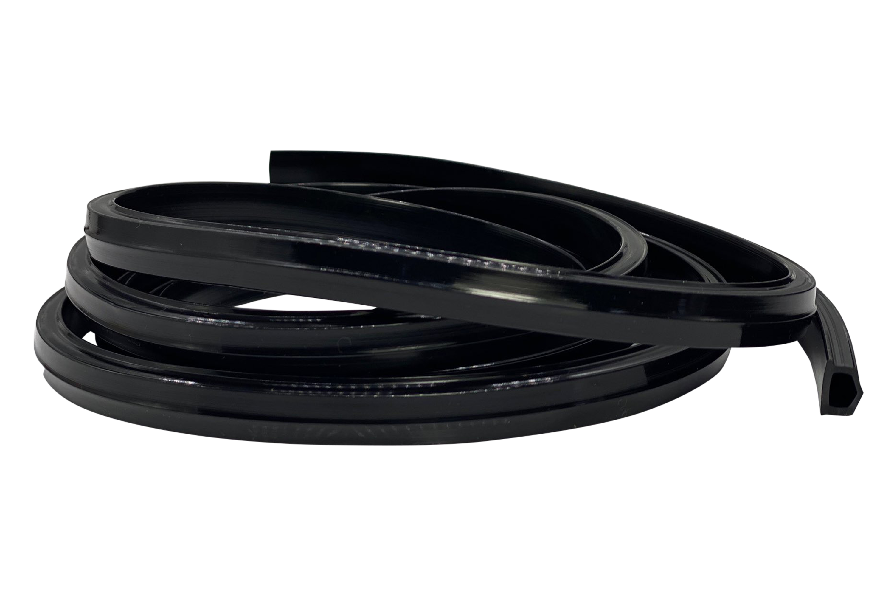 2m/79" Black Rubber Dust/Design Strip – Anti-Slip Protective Edge Trim for Aluminium Profile Sim Rigs