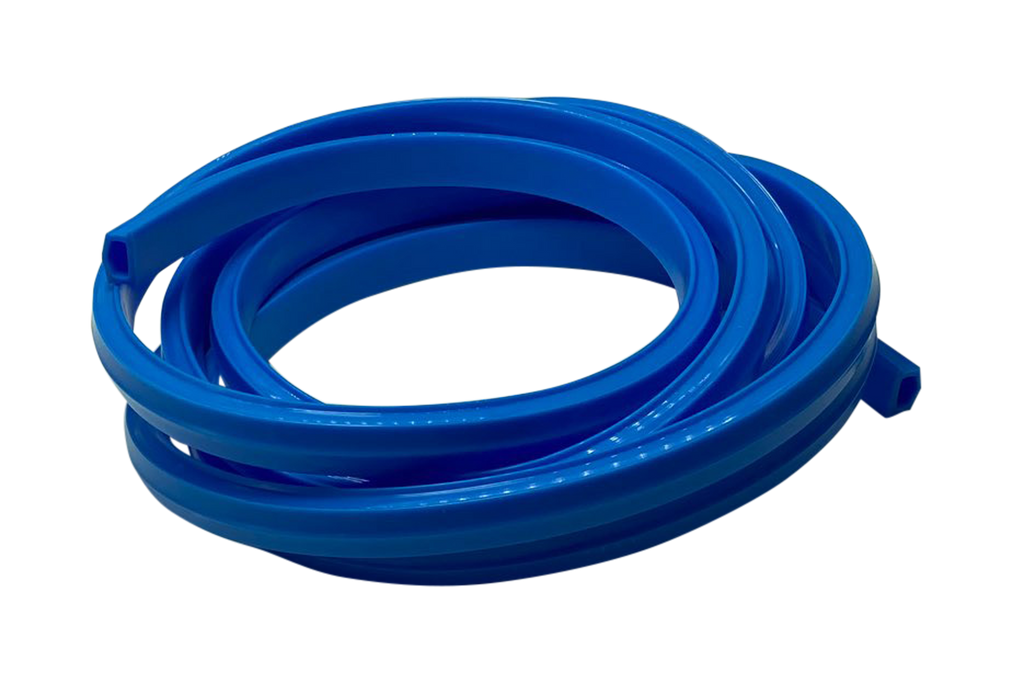 2m/79" Blue Rubber Dust/Design Strip – Anti-Slip Protective Edge Trim for Aluminium Profile Sim Rigs
