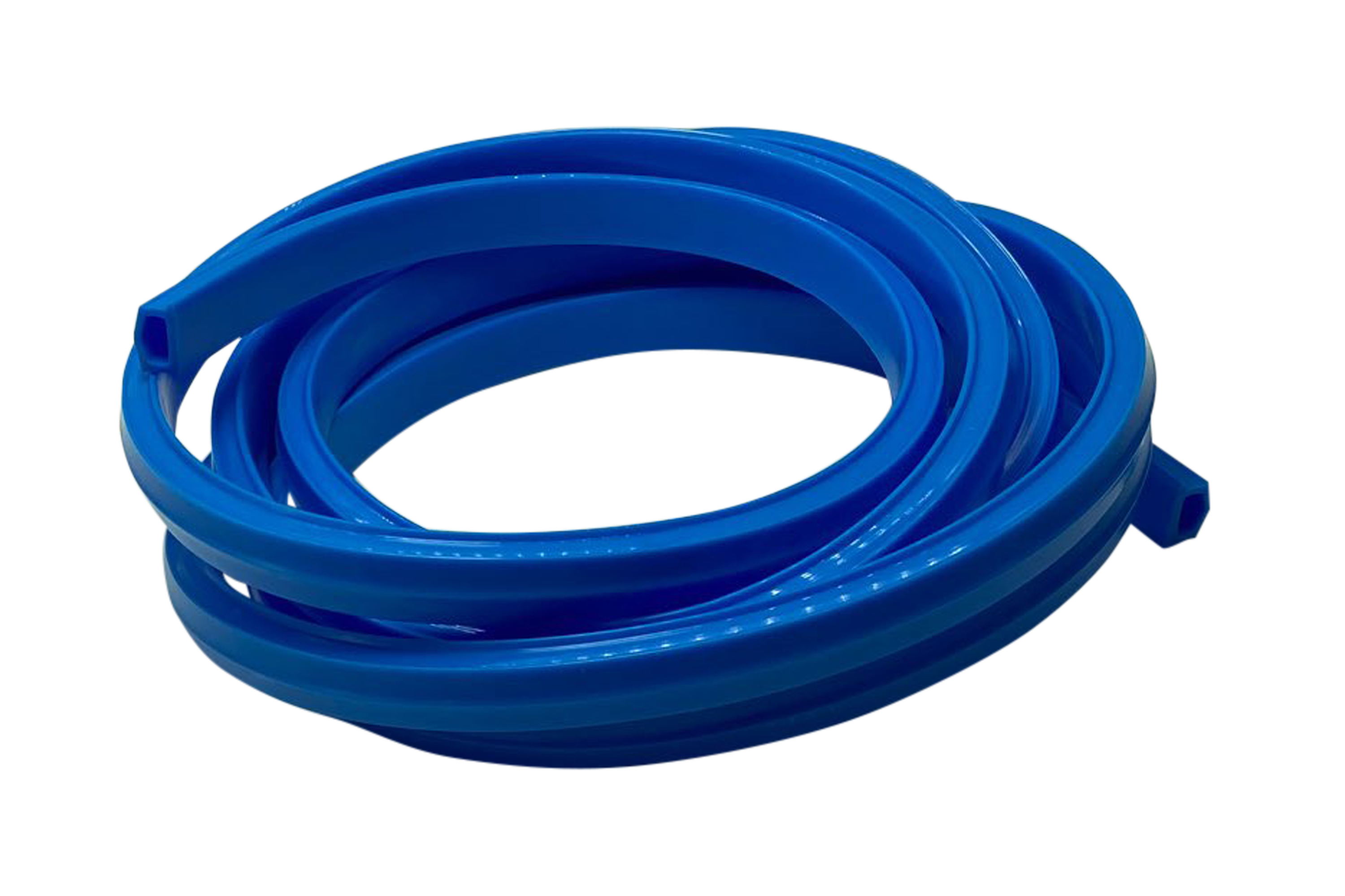 2m/79" Blue Rubber Dust/Design Strip – Anti-Slip Protective Edge Trim for Aluminium Profile Sim Rigs