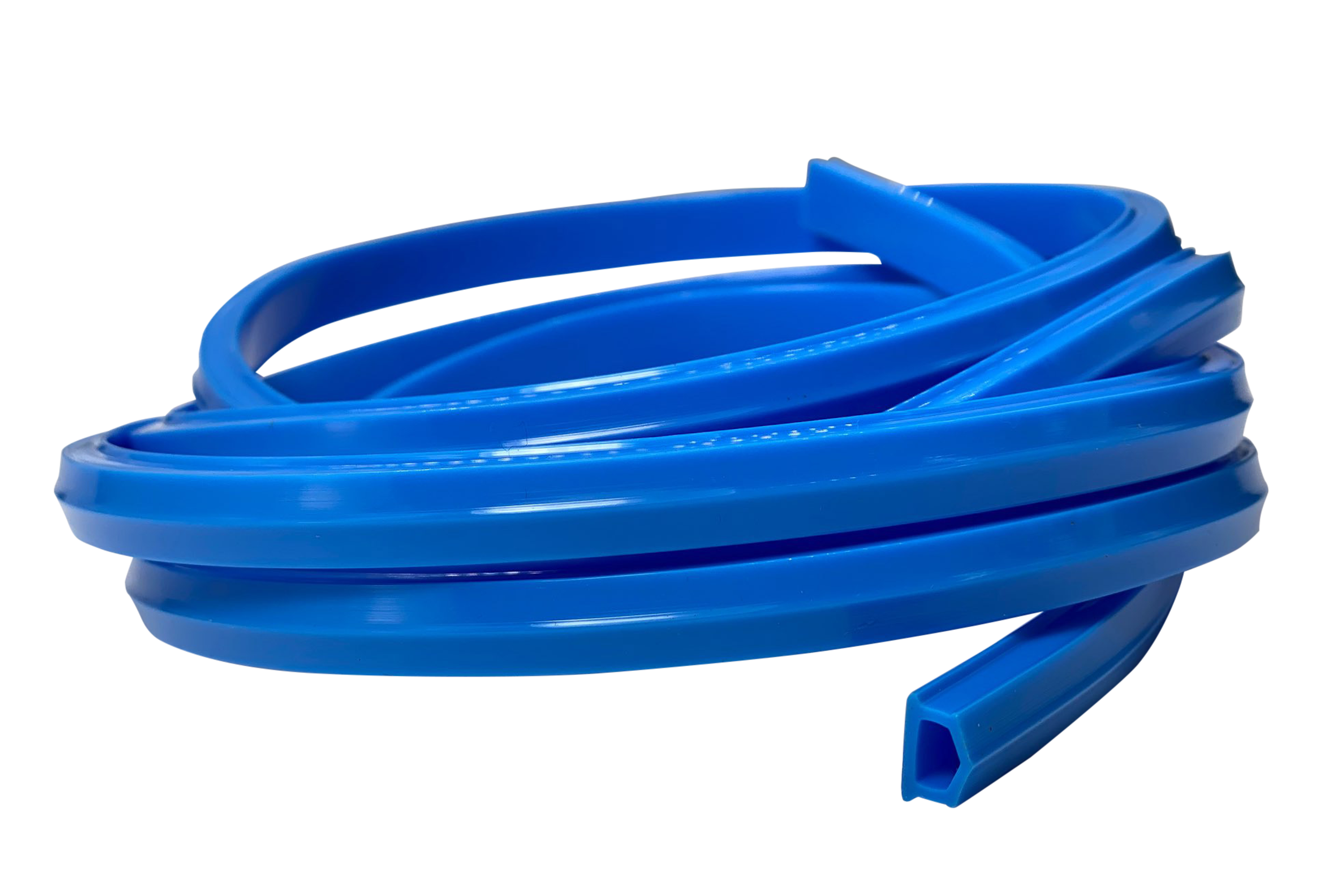 2m/79" Blue Rubber Dust/Design Strip – Anti-Slip Protective Edge Trim for Aluminium Profile Sim Rigs