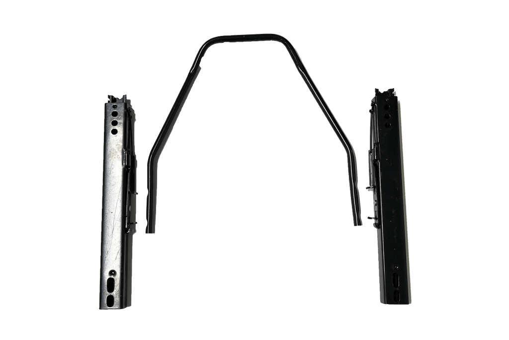 Universal Dual-Lock Seat Slider Kit — 110mm (4.33") Adjustable Seat Rail for Sim Racing