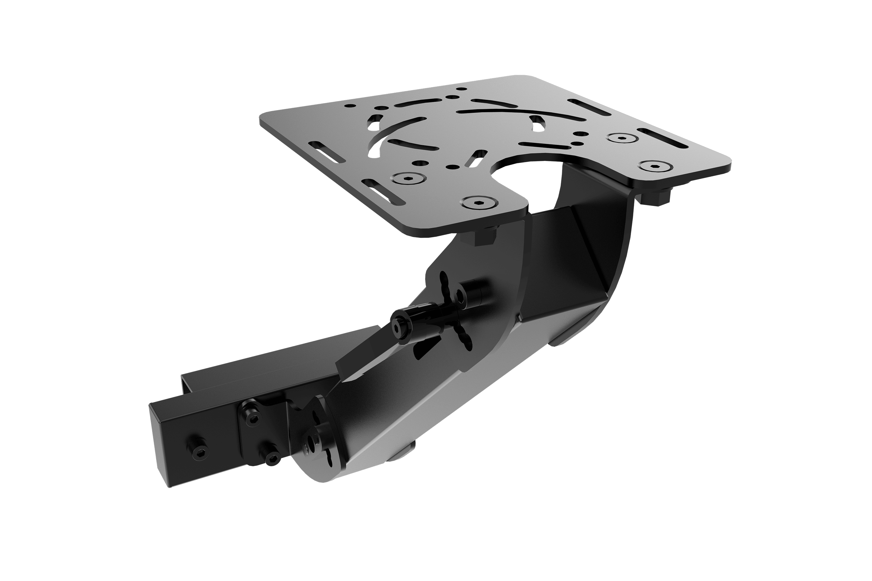 Center-Mount Flight Stick Bracket for Sim Rigs