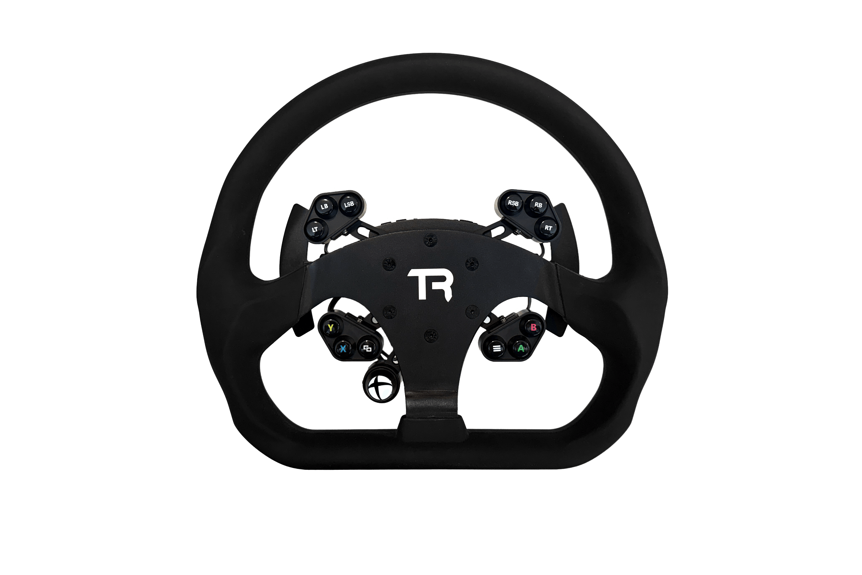 330mm/13" Flat-Bottom Closed GT Sim Racing Wheel Rim – Aluminium Alloy with Silicone Grip