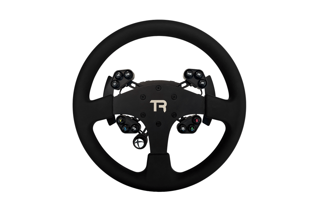 330mm/13" Round Sim Racing Wheel Rim – Aluminium Alloy with Silicone Grip