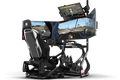Freestanding Quad (4) Monitor Stand – Up to 80" Display for Sim Racing, Flight Simulation & Truck Simulators