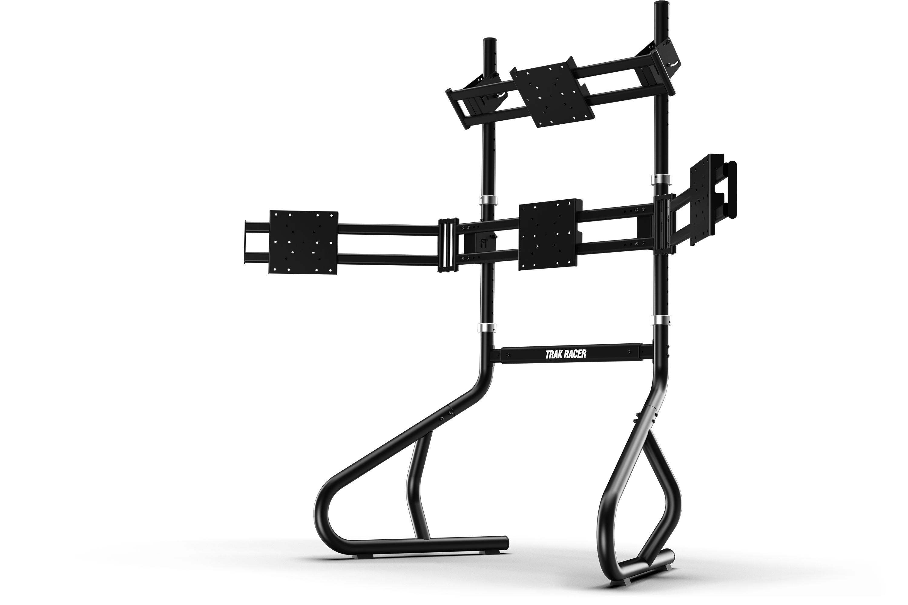 Freestanding Quad (4) Monitor Stand – Up to 80" Display for Sim Racing, Flight Simulation & Truck Simulators