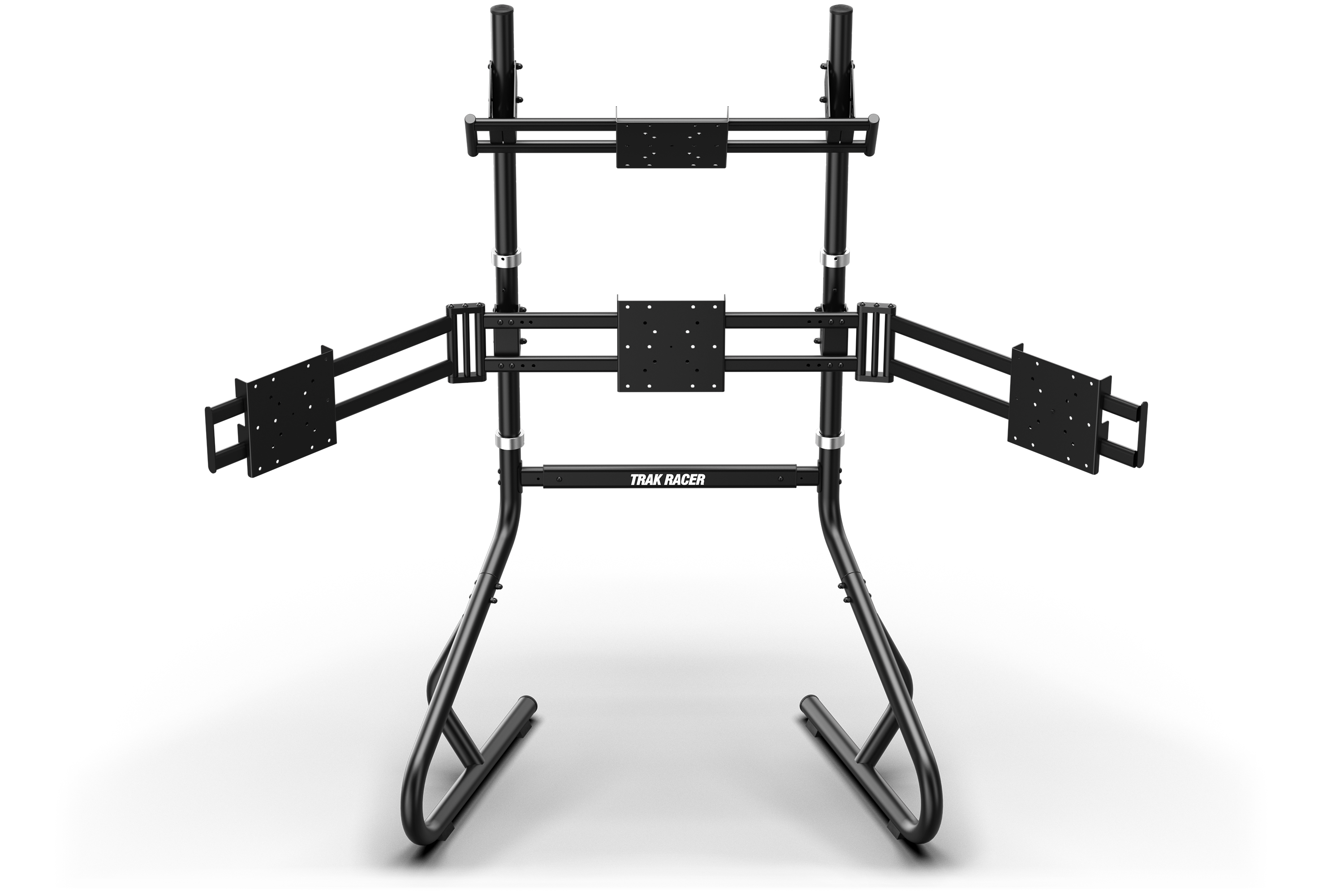 Freestanding Quad (4) Monitor Stand – Up to 80" Display for Sim Racing, Flight Simulation & Truck Simulators