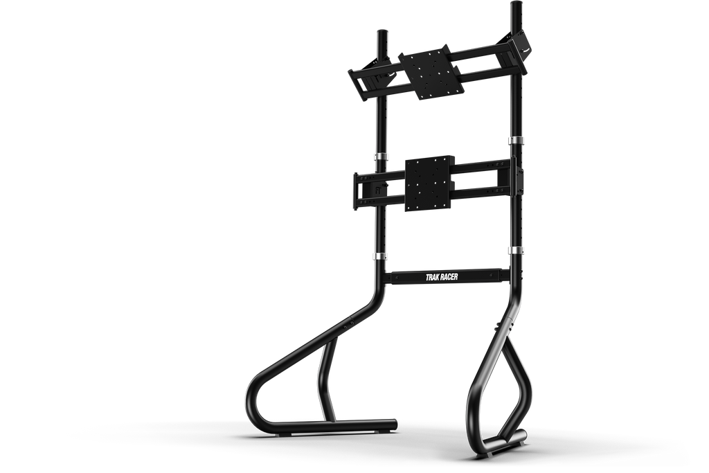 Freestanding Dual (2) Monitor Stand, Upgradeable to Triple – Up to 80" Display for Sim Racing, Flight Simulation & Truck Simulators