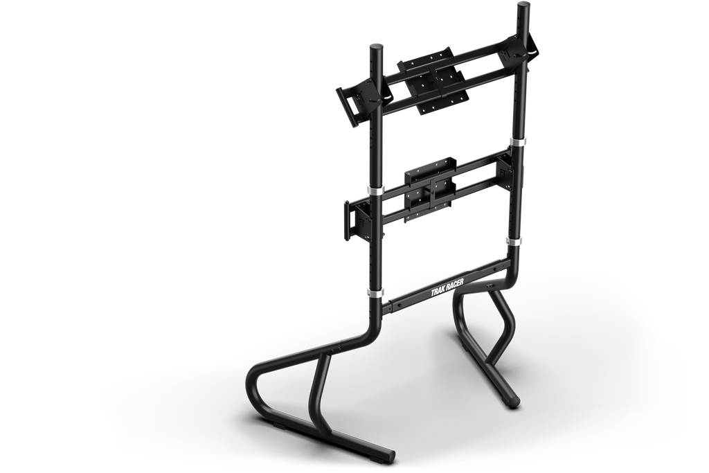 Freestanding Dual (2) Monitor Stand, Upgradeable to Triple – Up to 80" Display for Sim Racing, Flight Simulation & Truck Simulators