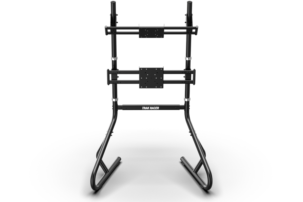 Freestanding Dual (2) Monitor Stand, Upgradeable to Triple – Up to 80" Display for Sim Racing, Flight Simulation & Truck Simulators