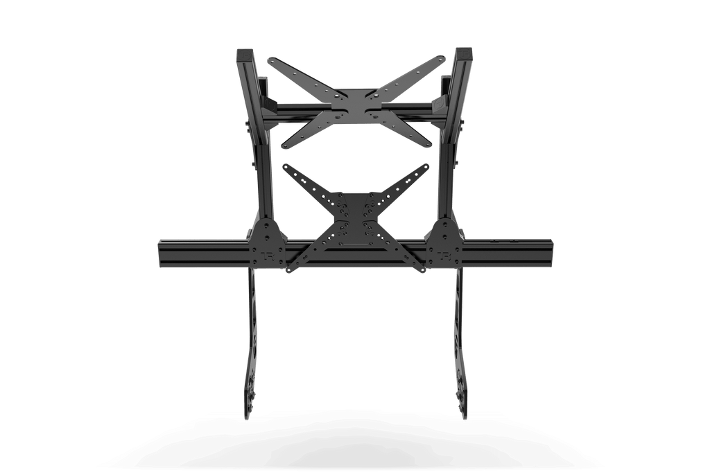 Cockpit-Mounted Dual (2) Monitor Stand – Up to 80" Display for Sim Racing, Flight Simulation & Truck Simulators