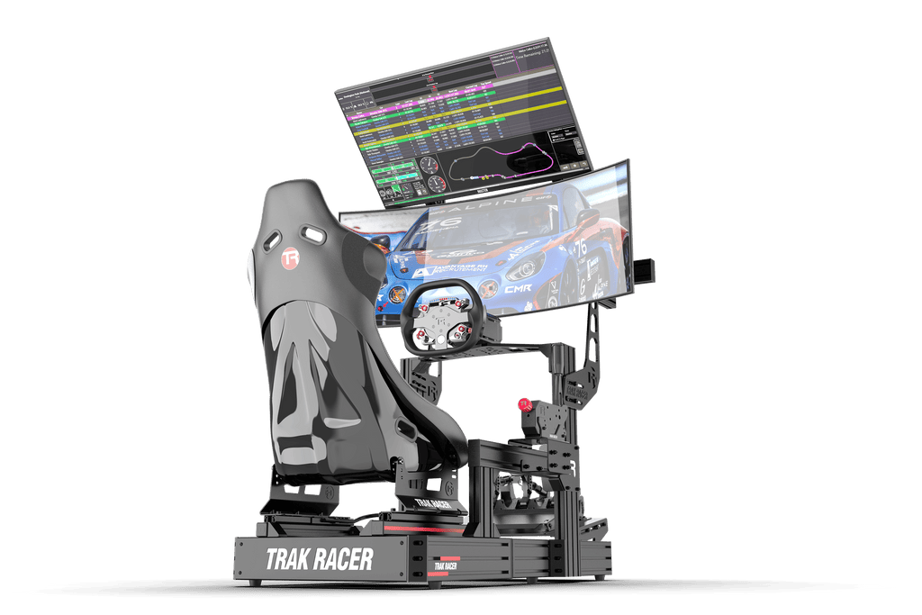 Cockpit-Mounted Dual (2) Monitor Stand – Up to 80" Display for Sim Racing, Flight Simulation & Truck Simulators