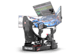 Cockpit-Mounted Quad (4) Monitor Stand – Up to 45" Displays for Sim Racing, Flight Simulation & Truck Simulators