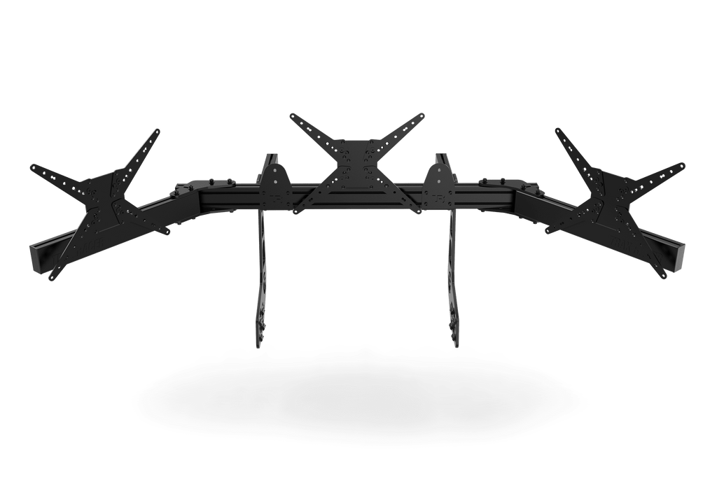 Cockpit-Mounted Triple (3) Monitor Stand – Up to 45" Displays for Sim Racing, Flight Simulation & Truck Simulators