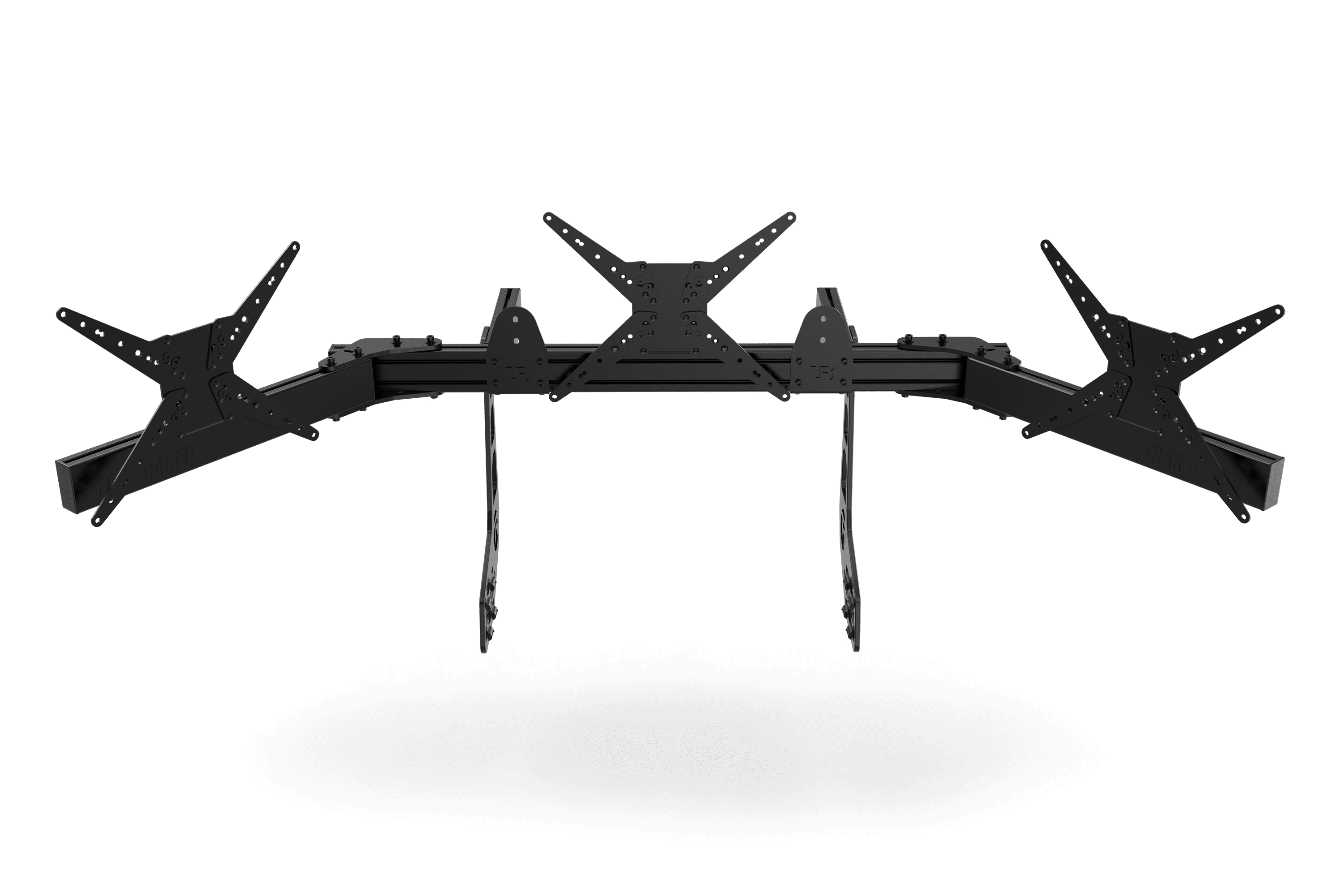 Cockpit-Mounted Triple (3) Monitor Stand – Up to 45" Displays for Sim Racing, Flight Simulation & Truck Simulators
