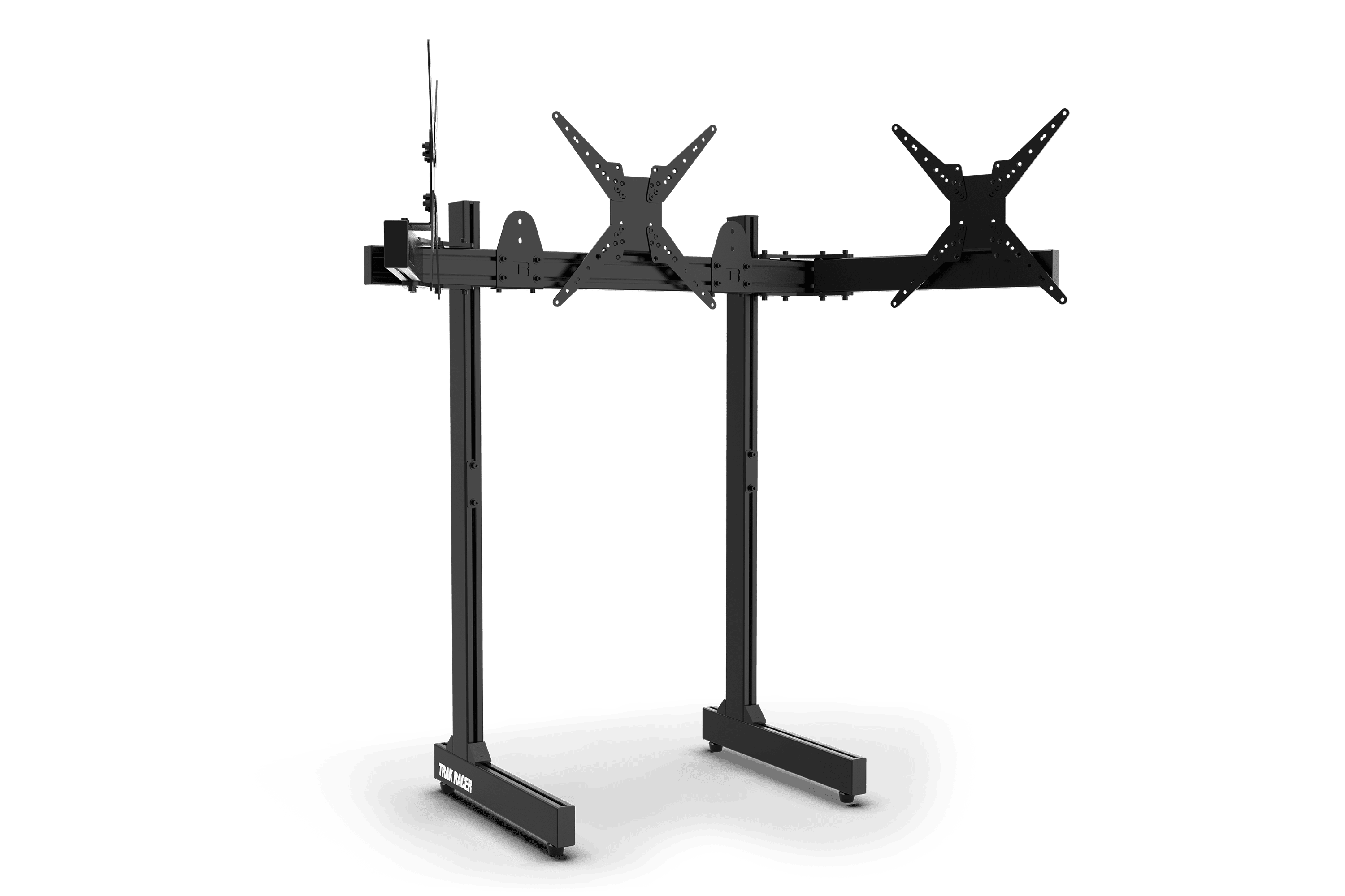 Freestanding Triple (3) Monitor Stand – Up to 45" Displays for Sim Racing, Flight Simulation & Truck Simulators