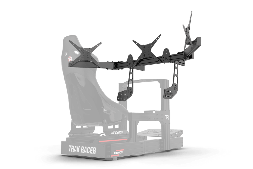 Cockpit-Mounted Triple (3) Monitor Stand – Up to 45" Displays for Sim Racing, Flight Simulation & Truck Simulators