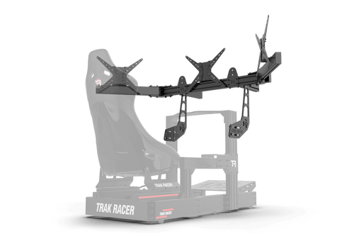Cockpit-Mounted Triple (3) Monitor Stand – Up to 45" Displays for Sim Racing, Flight Simulation & Truck Simulators