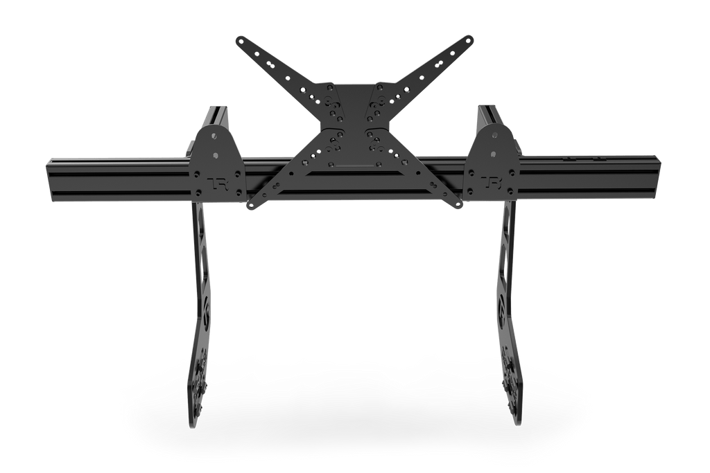 Cockpit-Mounted Single Monitor Stand for Sim Racing & Flight Sim — Supports Displays up to 80"