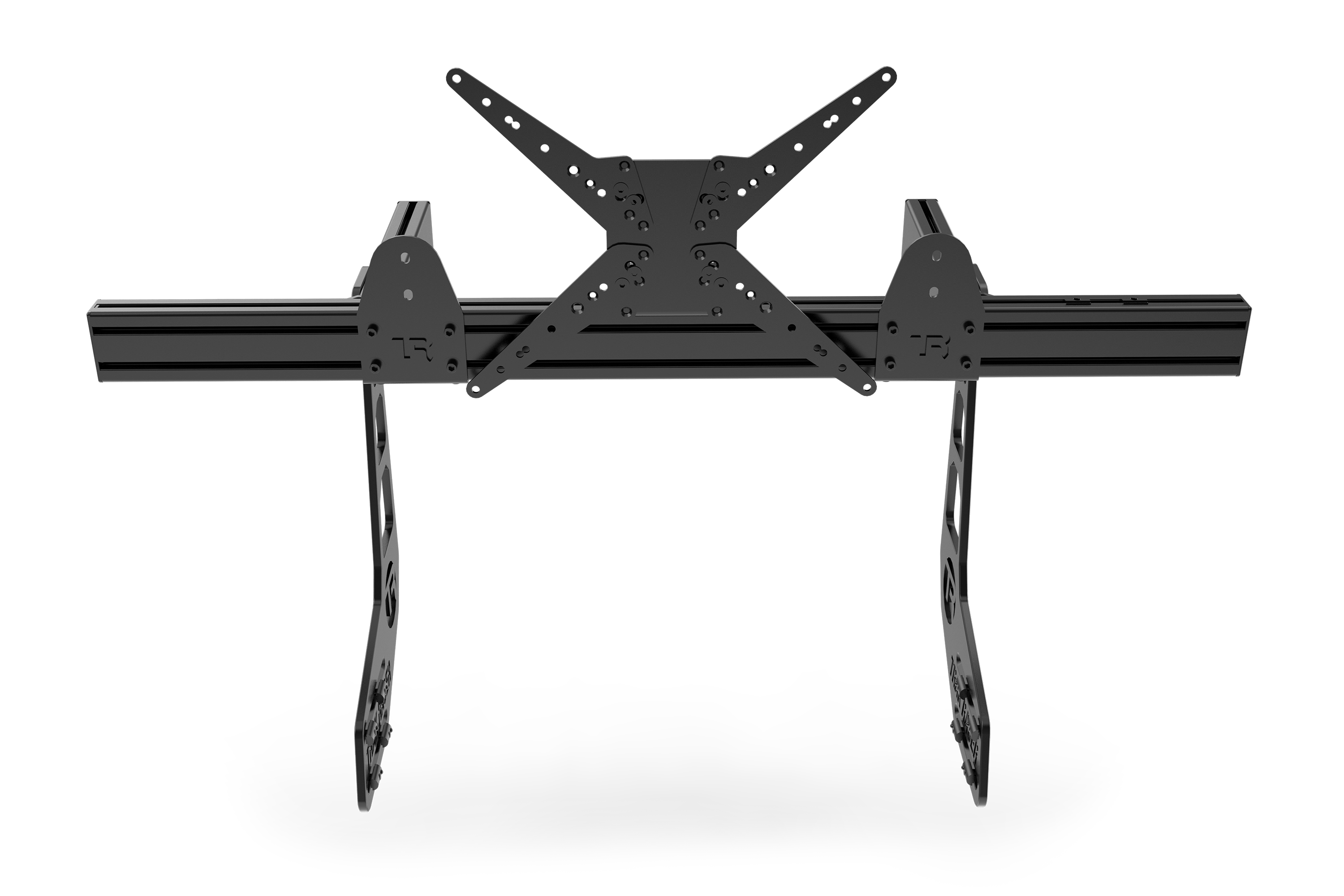 Cockpit-Mounted Single Monitor Stand for Sim Racing & Flight Sim — Supports Displays up to 80"