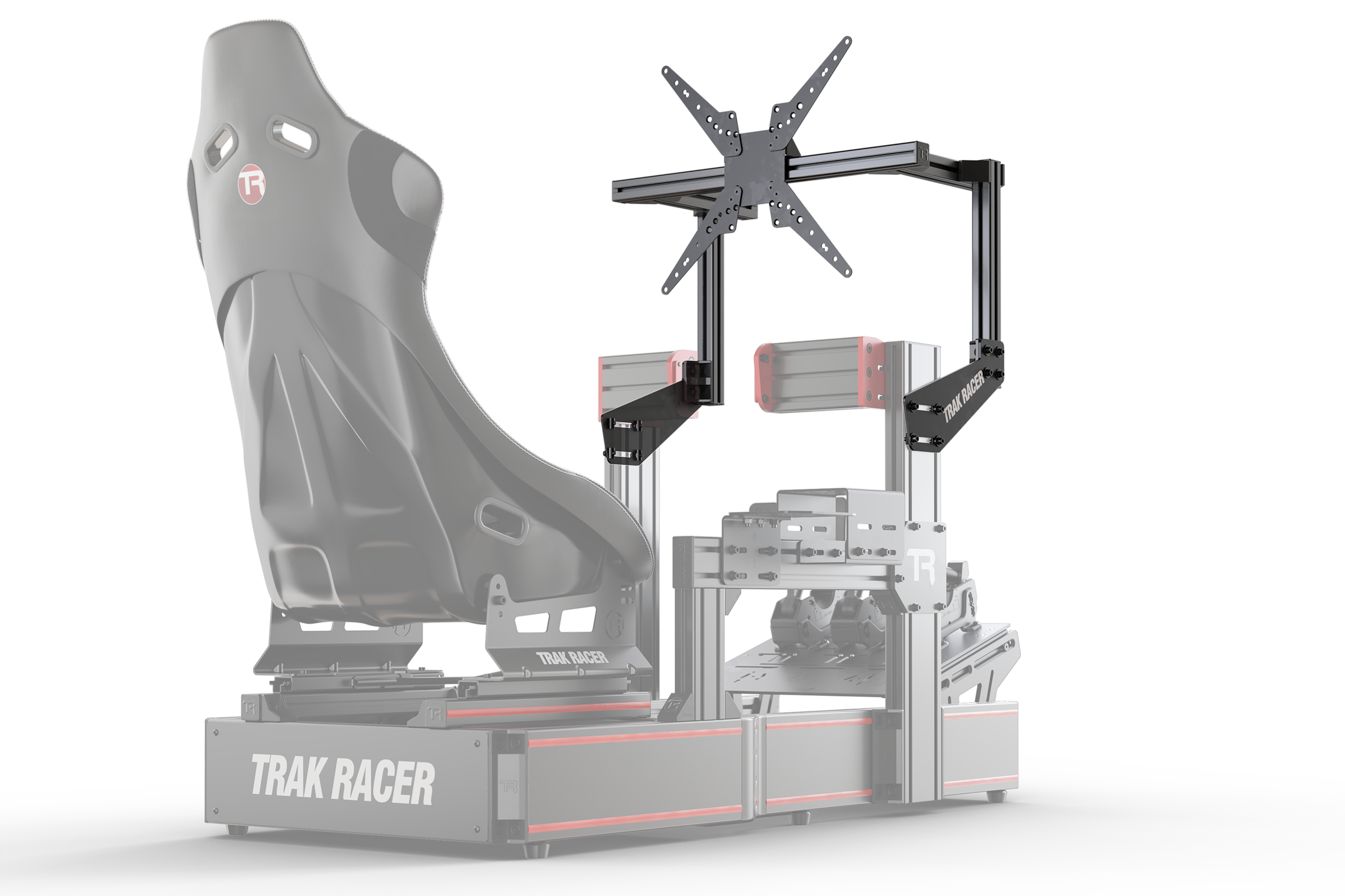 Cockpit-Mounted Single Monitor Stand (Lite) — Compact Monitor Mount for Sim Racing & Flight Sim Rigs