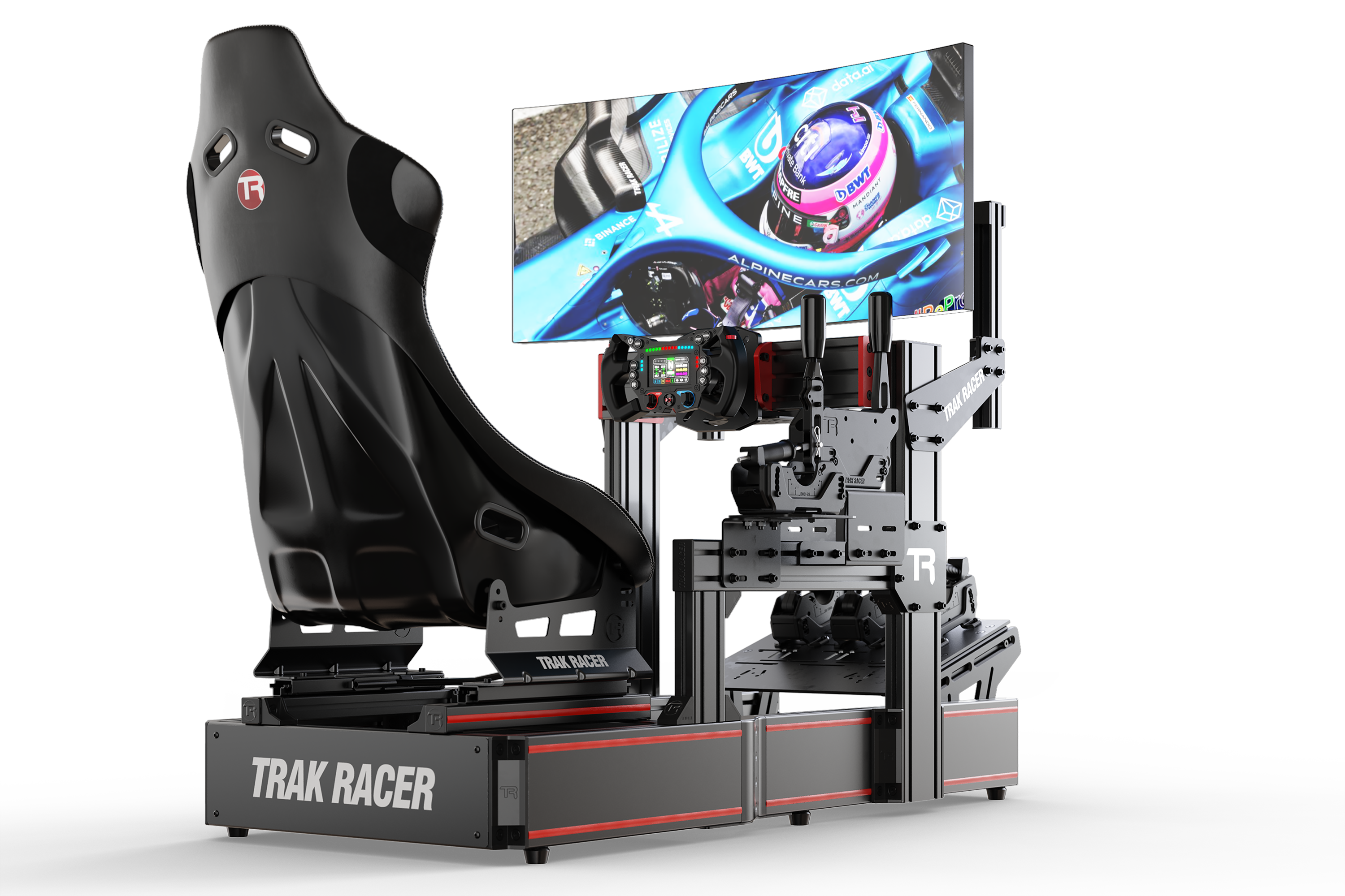 Cockpit-Mounted Single Monitor Stand (Lite) — Compact Monitor Mount for Sim Racing & Flight Sim Rigs