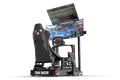 Freestanding Dual (2) Monitor Stand – Up to 80" Display for Sim Racing, Flight Simulation & Truck Simulators