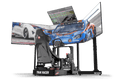 Freestanding Quad (4) Monitor Stand with Extra Leg Supports – Up to 55" Displays for Sim Racing, Flight Simulation & Truck Simulators