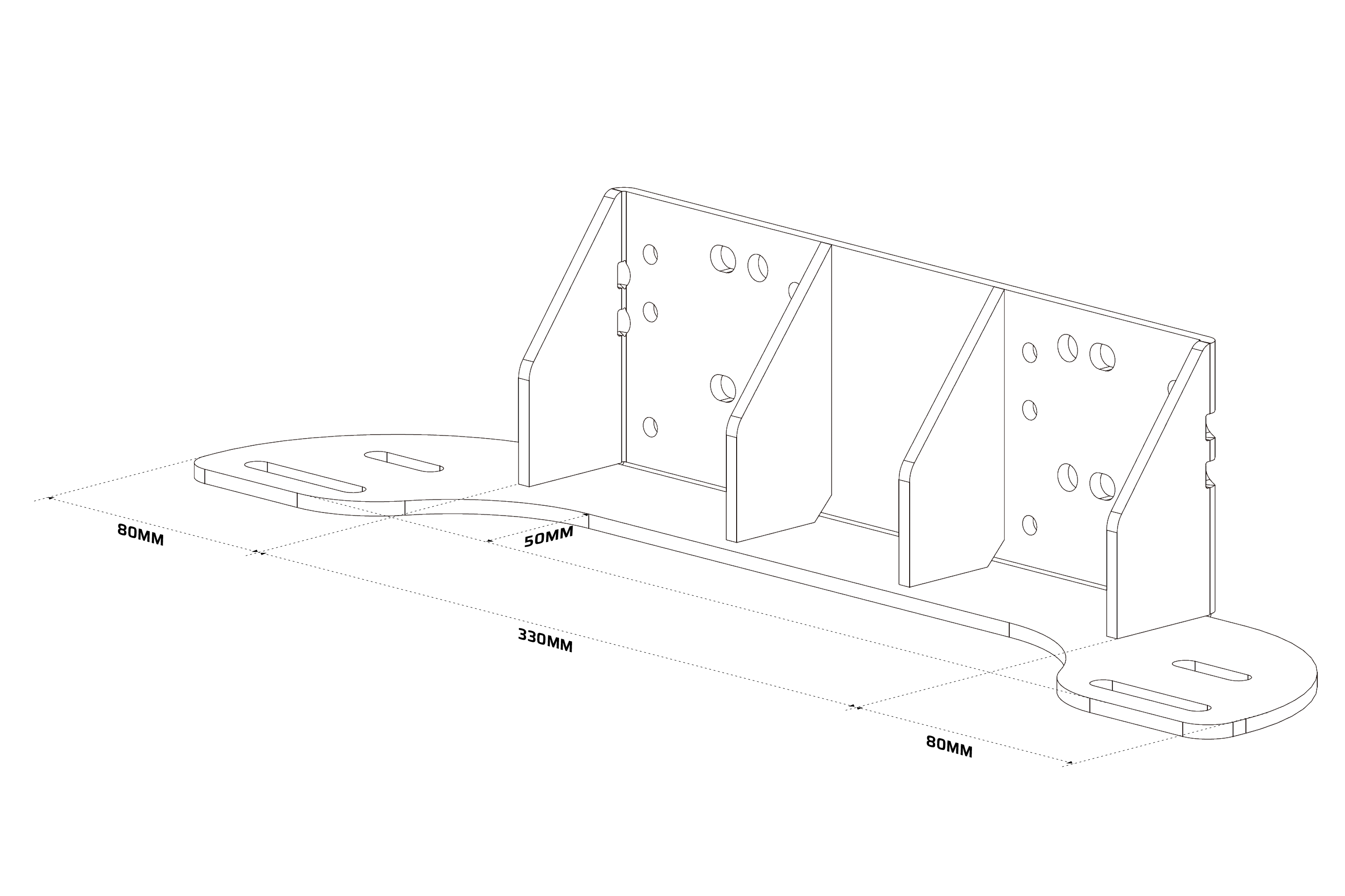 UNIVERSAL QS-BT1 Direct Drive Seat Belt Tensioner Bracket