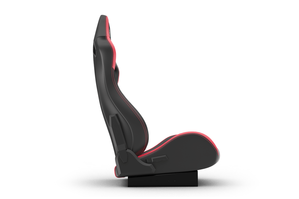 Recliner Sim Racing Seat — Premium Leather/Alcantara-Style Adjustable Seat