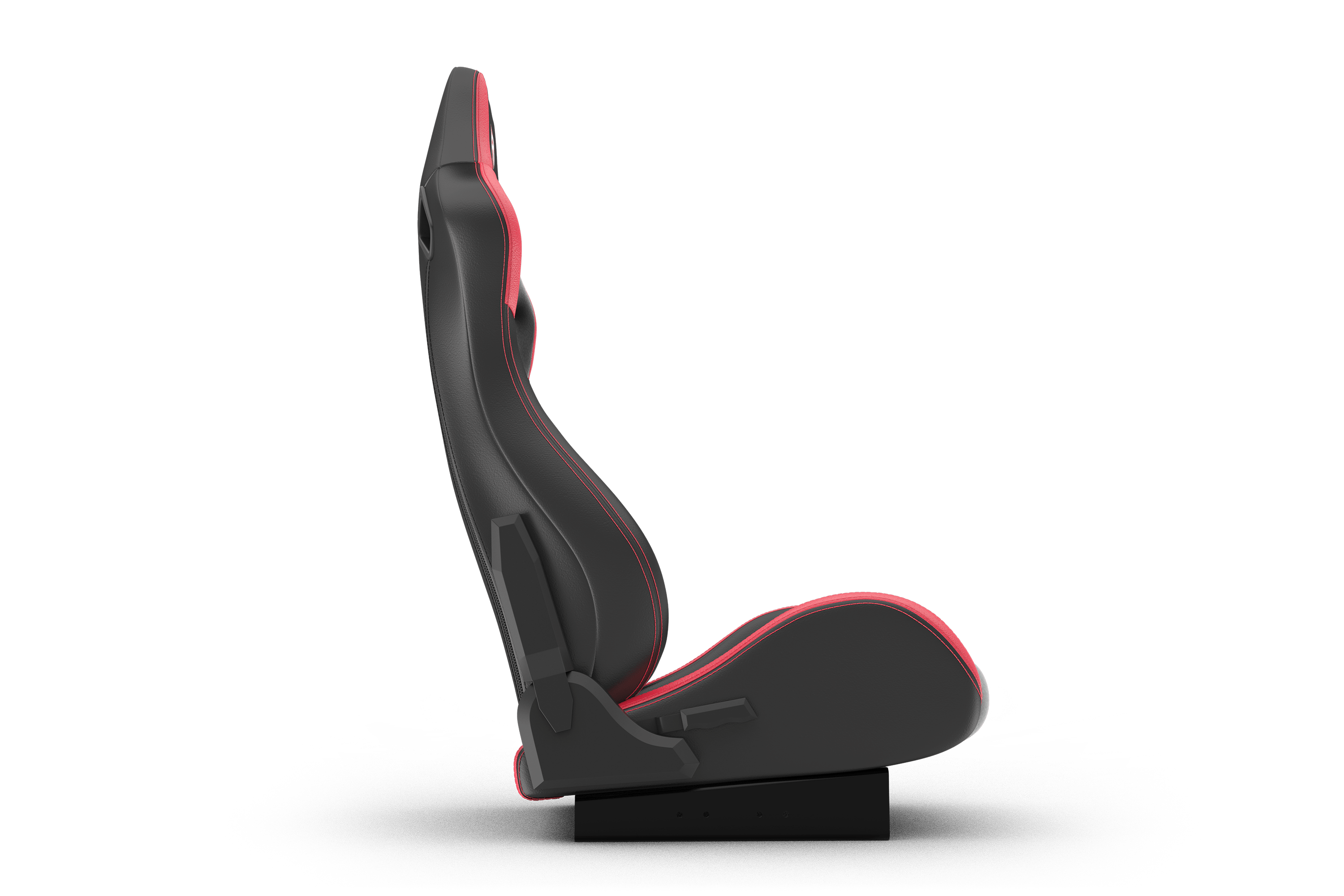 Recliner Sim Racing Seat — Premium Leather/Alcantara-Style Adjustable Seat